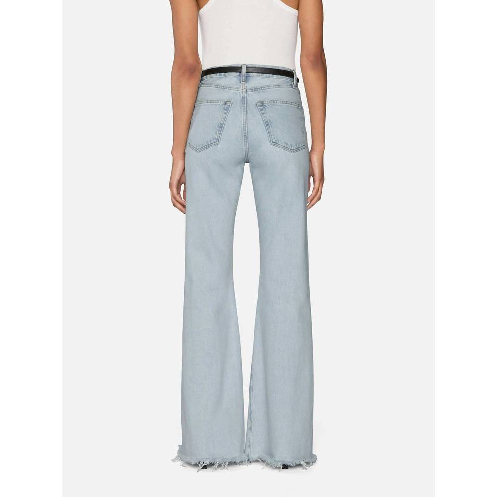 NEW FRAME women's the lax flare pants in wisp raw fray - Picture 2 of 3